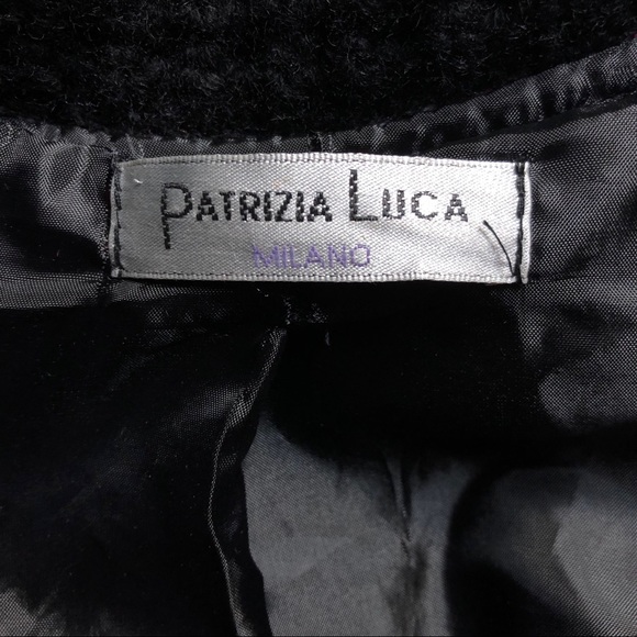 Patrizia Luca Milano Flannel Wrap Cape Coat Jacket - Picture 7 of 7